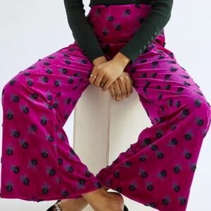 Anna Sui Velvet Wide-leg Pants
